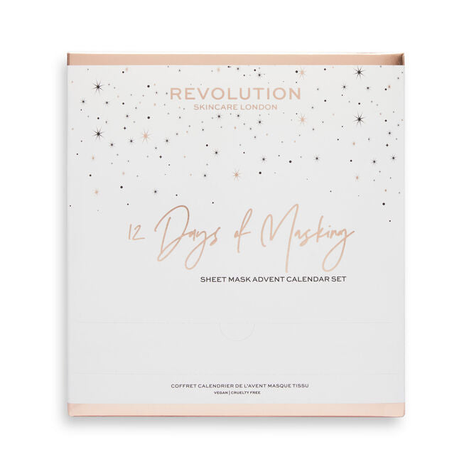 REVOLUTION SKINCARE 12 DAYS OF MASKING: SHEET MASK ADVENT CALENDAR