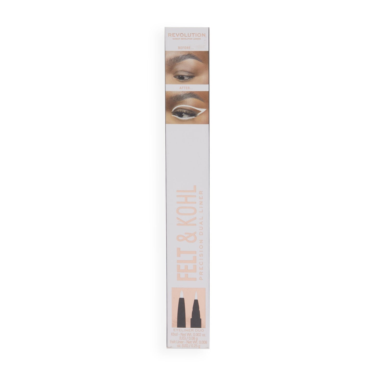REVOLUTION FELT & KOHL EYELINER WHITE