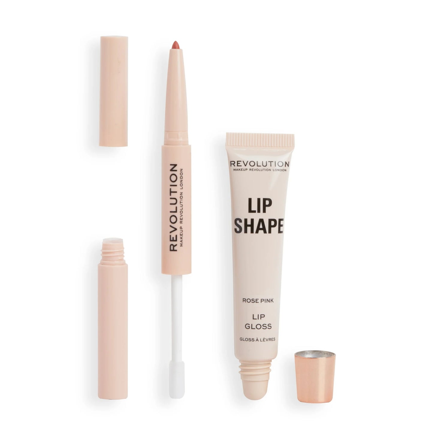REVOLUTION LIP SHAPE KIT ROSE PINK
