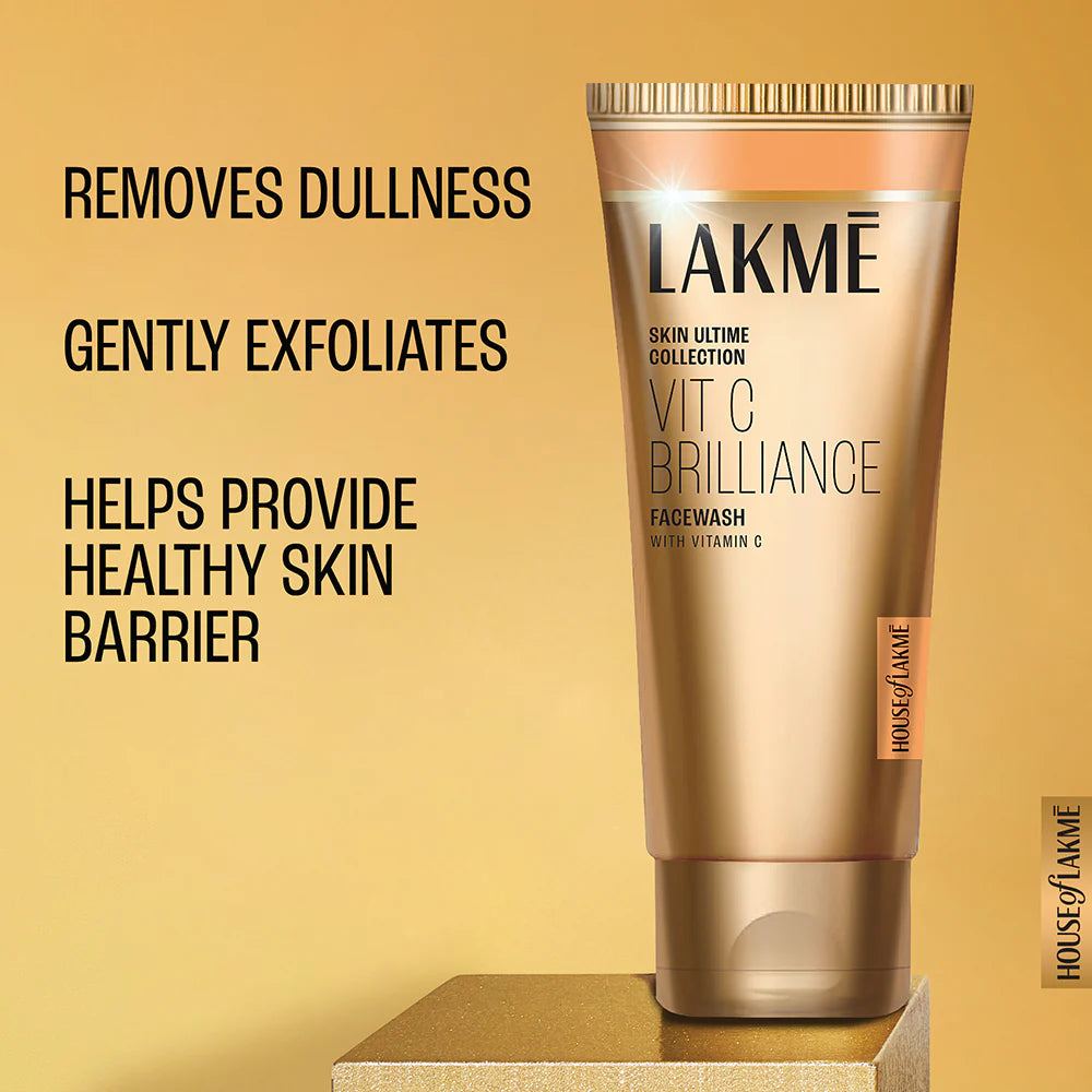 LAKME VITAMIN C BRILLIANCE FACEWASH WITH VITAMIN C FACE WASH FOR BRIGHTER SKIN 100G