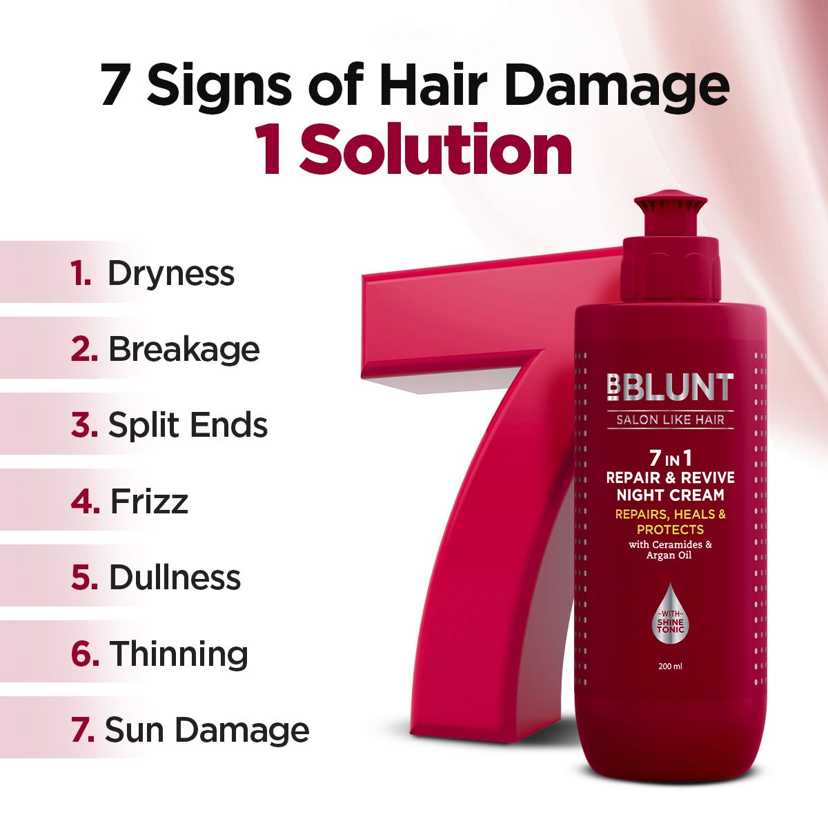 7 IN 1 REPAIR & REVIVE NIGHT CREAM TO HEAL & PROTECT HAIR OVERNIGHT 200ML