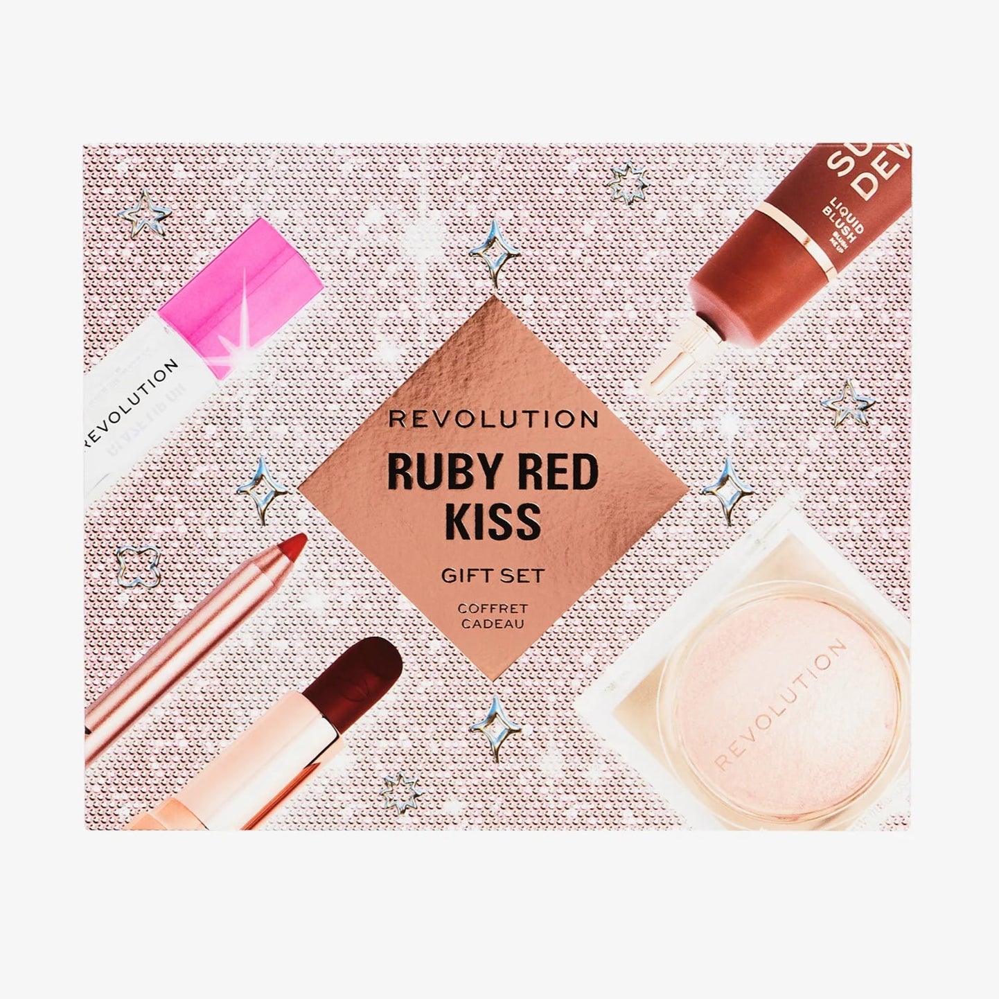 REVOLUTION RUBY RED KISS GIFT SET