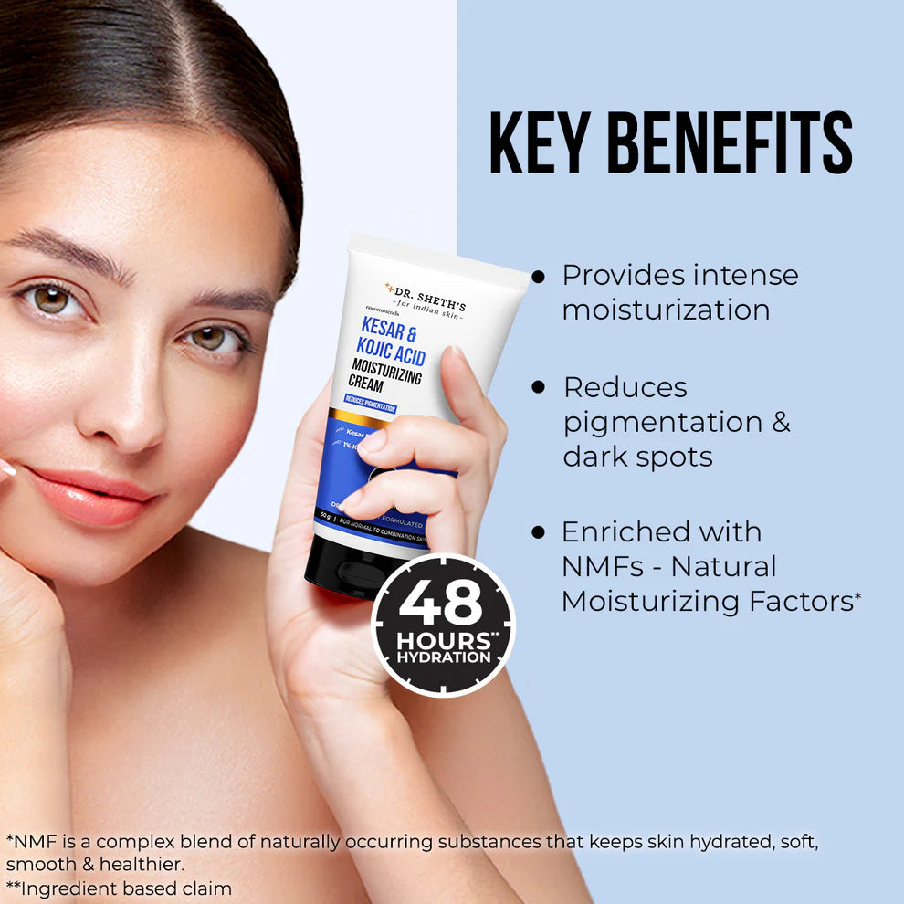 KESAR & KOJIC ACID MOISTURIZING CREAM 50G