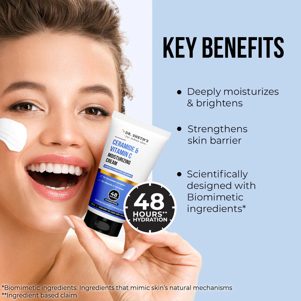 CERAMIDE & VITAMIN C MOISTURIZING CREAM 50G