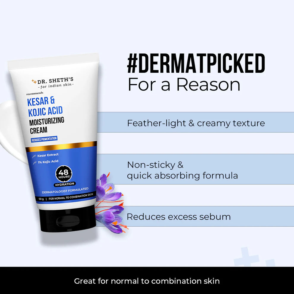 KESAR & KOJIC ACID MOISTURIZING CREAM 50G