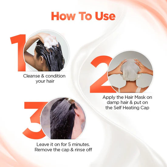 ADVANCED SMOOTHENING HEAT HAIR SPA MASK WITH KERATIN & HYALURONIC ACID 70G