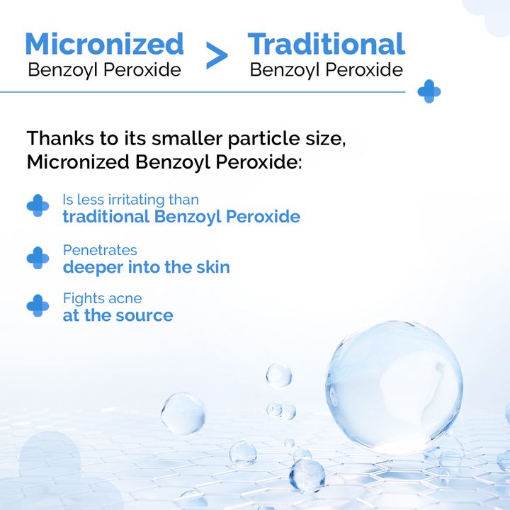 2.5% BENZOYL PEROXIDE GEL FACE WASH WITH GLYCERIN & ALLANTOIN FOR ACTIVE ACNE - 100 ML