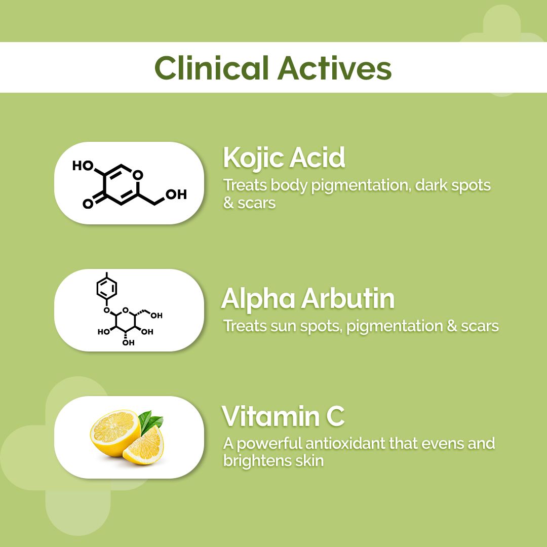 1% KOJIC ACID DAILY GLOW BODY SERUM-LOTION FOR SKIN RADIANCE 250 ML