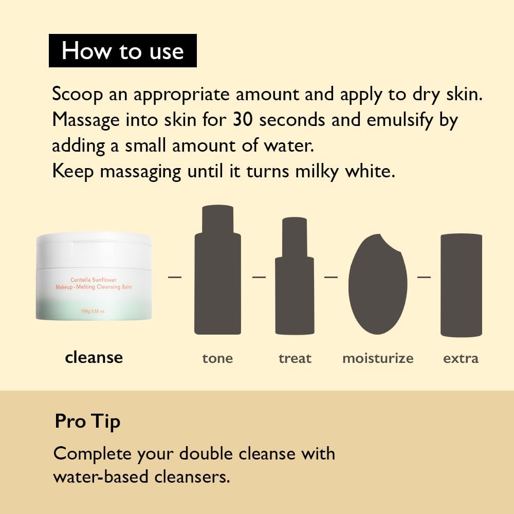 CENTELLA SUNFLOWER MAKEUP-MELTING CLEANSING BALM