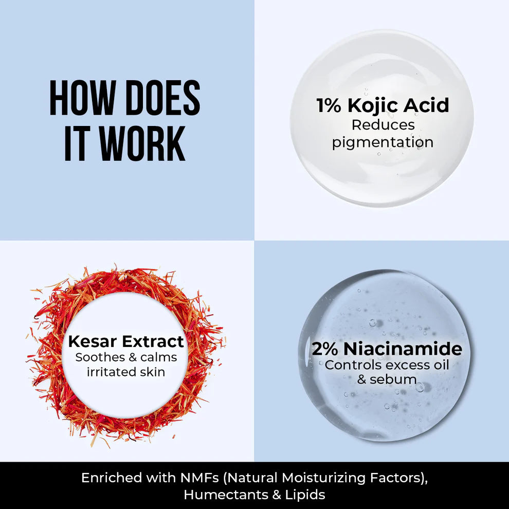 KESAR & KOJIC ACID MOISTURIZING CREAM 50G