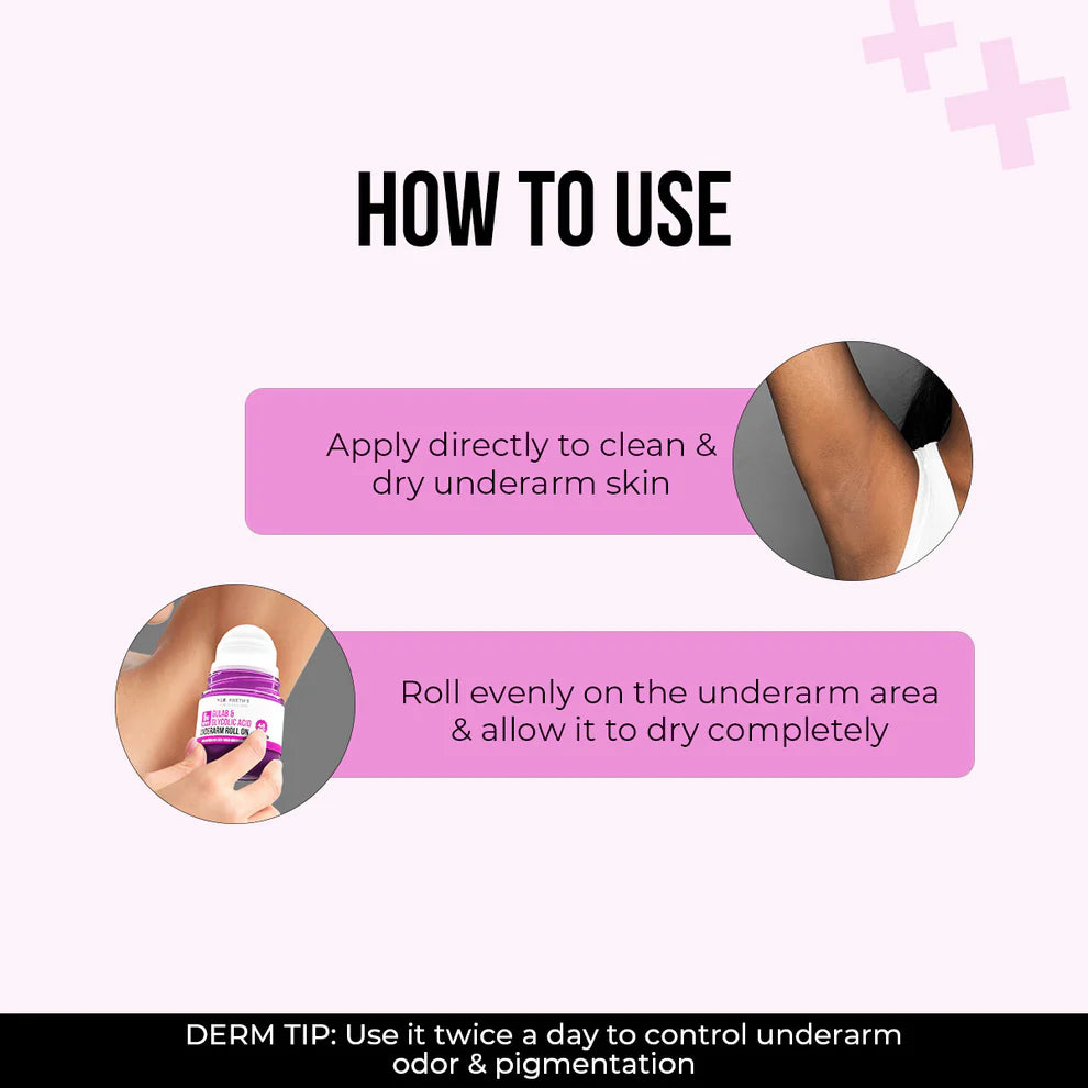 GULAB & GLYCOLIC ACID UNDERARM ROLL ON 50ML