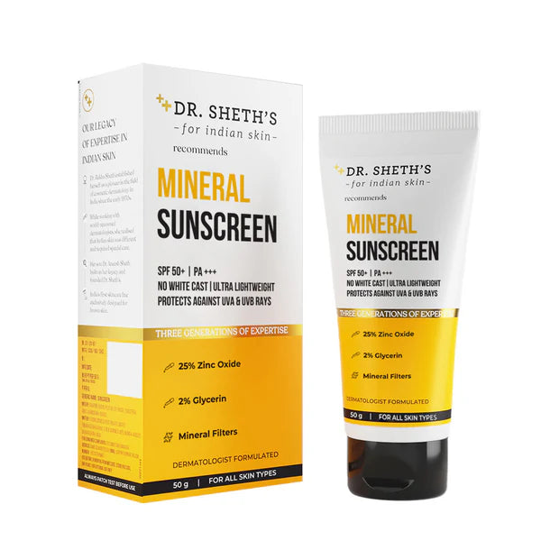 DR. SHETH'S WATERPROOF MINERAL SUNSCREEN 50G