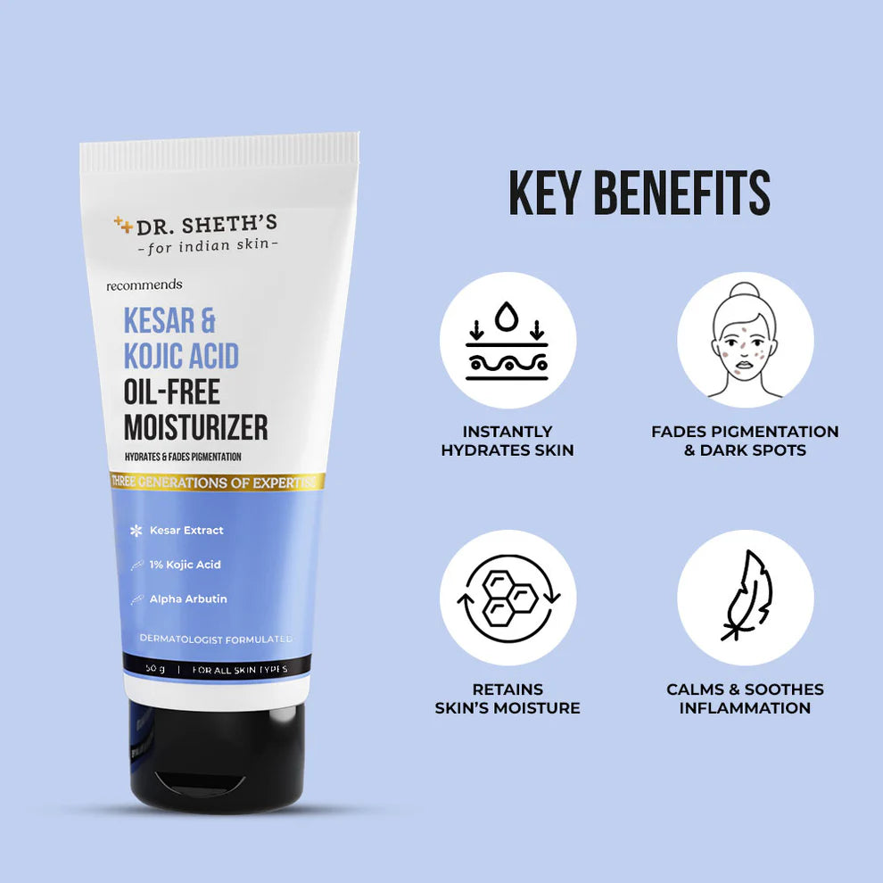 KESAR AND KOJIC ACID OIL FREE MOISTURIZER 50G