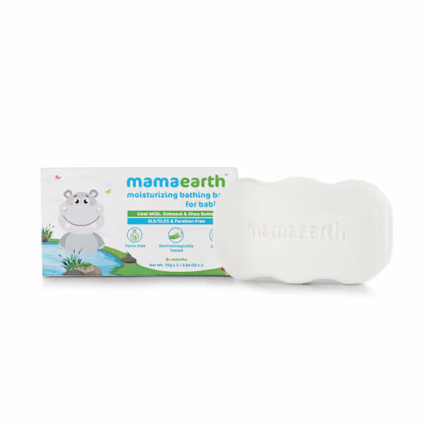 MOISTURIZING BATHING BAR SOAP FOR BABIES, PACK OF 2*75G