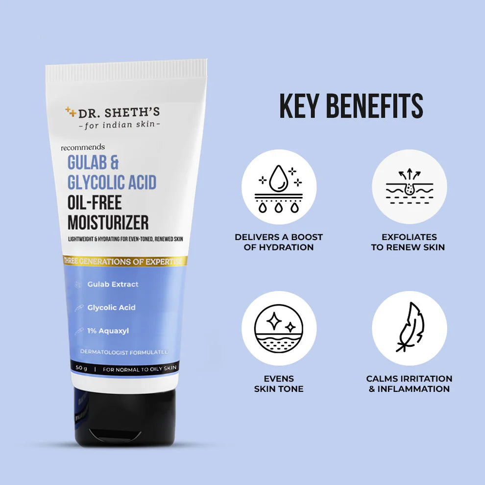 GULAB & GLYCOLIC ACID OIL FREE MOISTURIZER 50G
