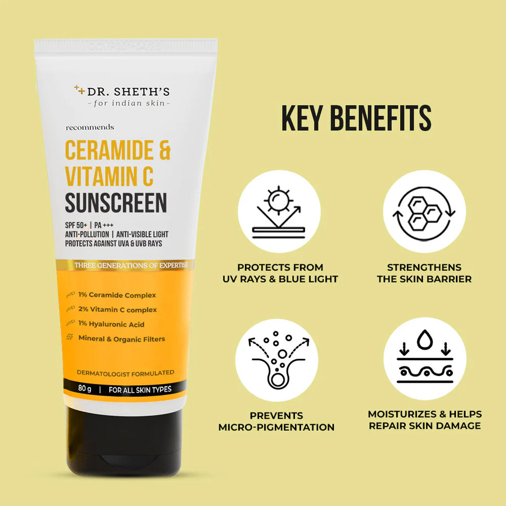 CERAMIDE & VITAMIN C SUNSCREEN 80GM