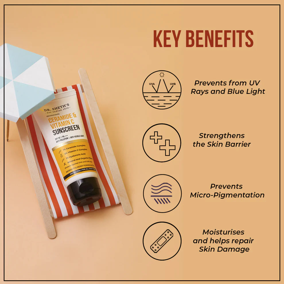 CERAMIDE & VITAMIN C SUNSCREEN 50G