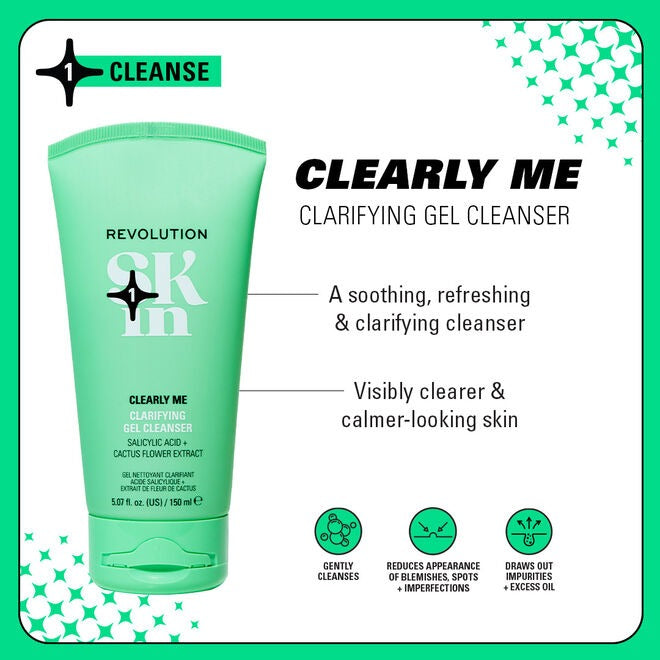 REVOLUTION SKIN CLEARLY CLARIFY 4 STEP STARTER KIT