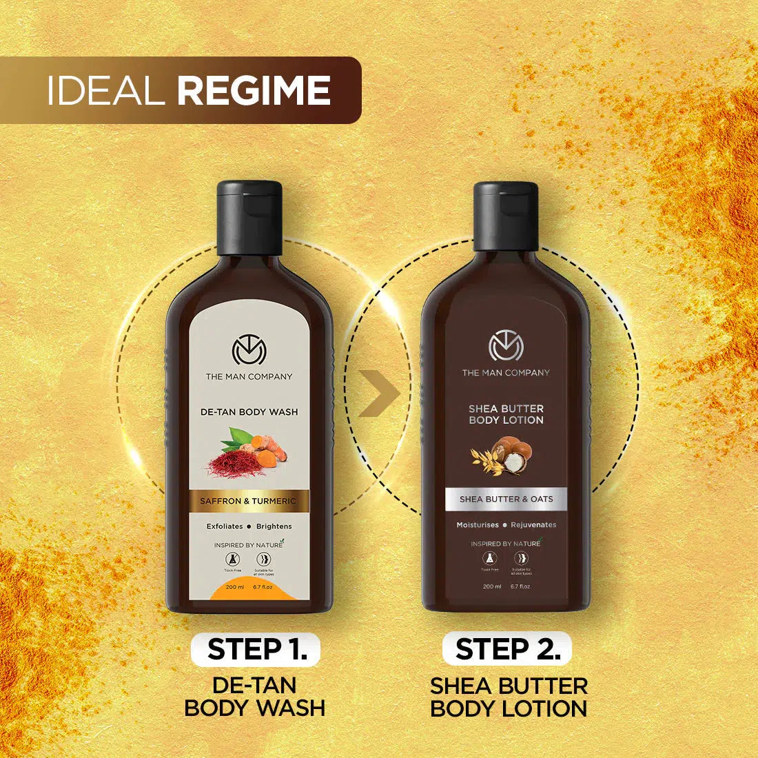 DE-TAN BODY WASH I SAFFRON & TURMERIC 200ML