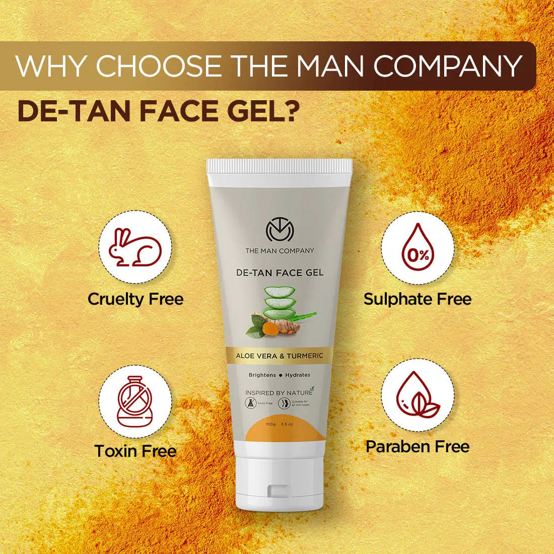 DE-TAN FACE GEL 100G
