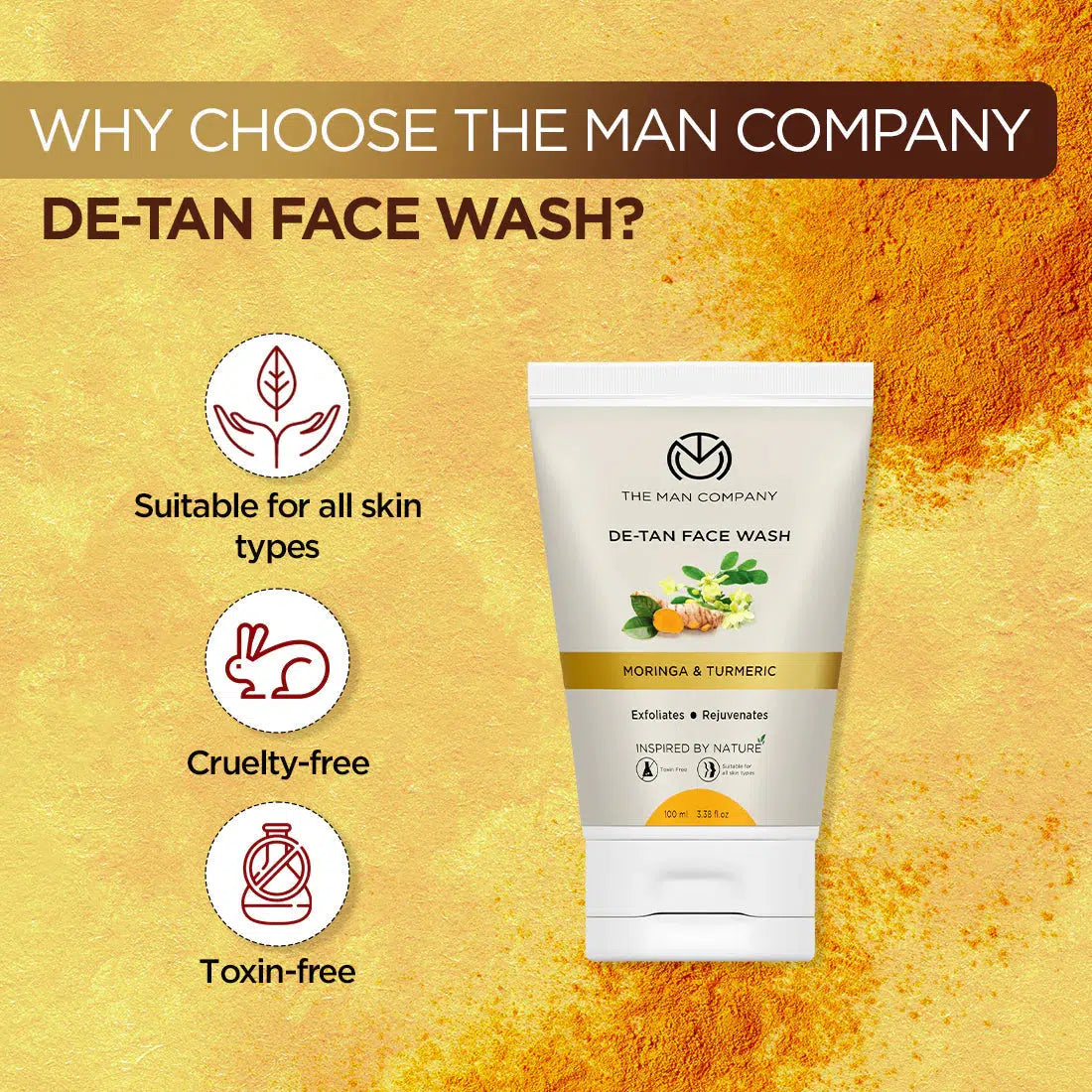 DE-TAN FACEWASH 100ML