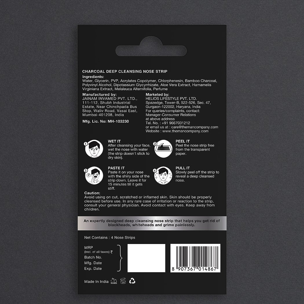 DEEP CLEANSING NOSE STRIP | BAMBOO CHARCOAL & ALOE VERA