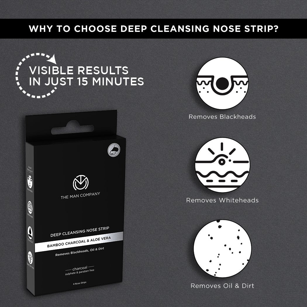 DEEP CLEANSING NOSE STRIP | BAMBOO CHARCOAL & ALOE VERA
