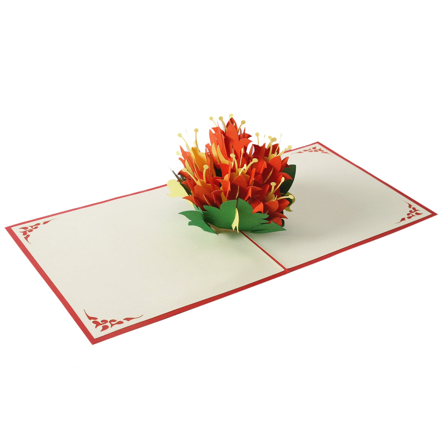 AZALEA FLOWER POPUP CARD (15X15CM)