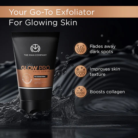 GLOW PRO FACE SCRUB | GLUTATHIONE AND CHARCOAL 100G