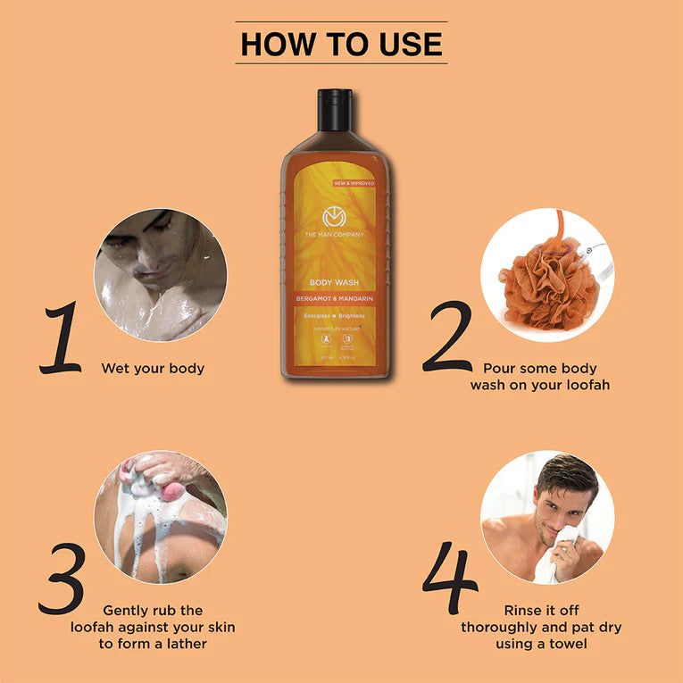 BODY WASH | BERGAMOT & MANDARIN 200ML