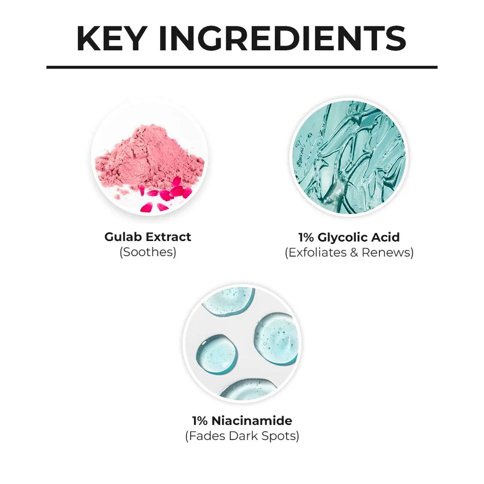 GULAB & GLYCOLIC ACID FACE WASH 100G