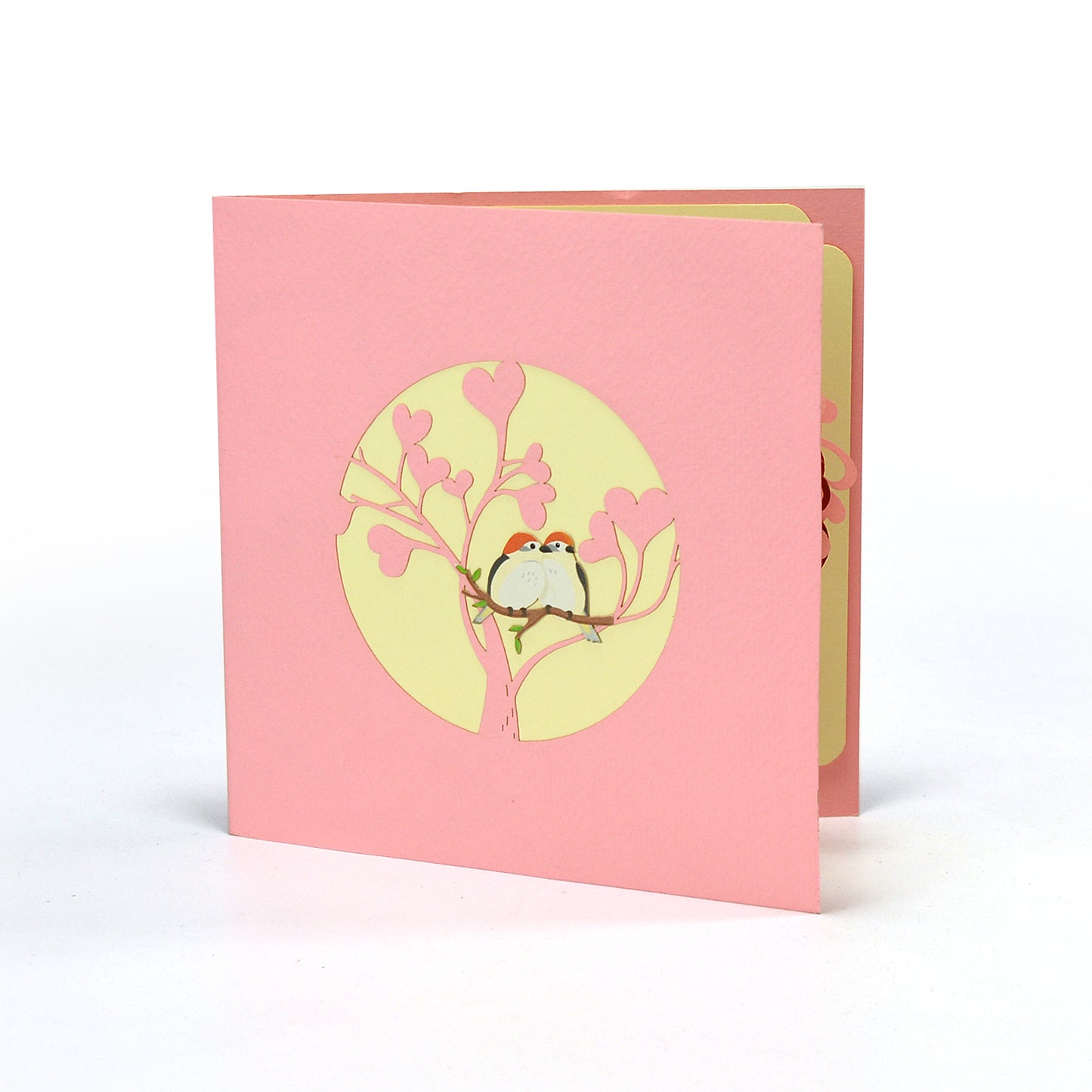 PINK TREE OF LOVE POPUP CARD (15X15CM)