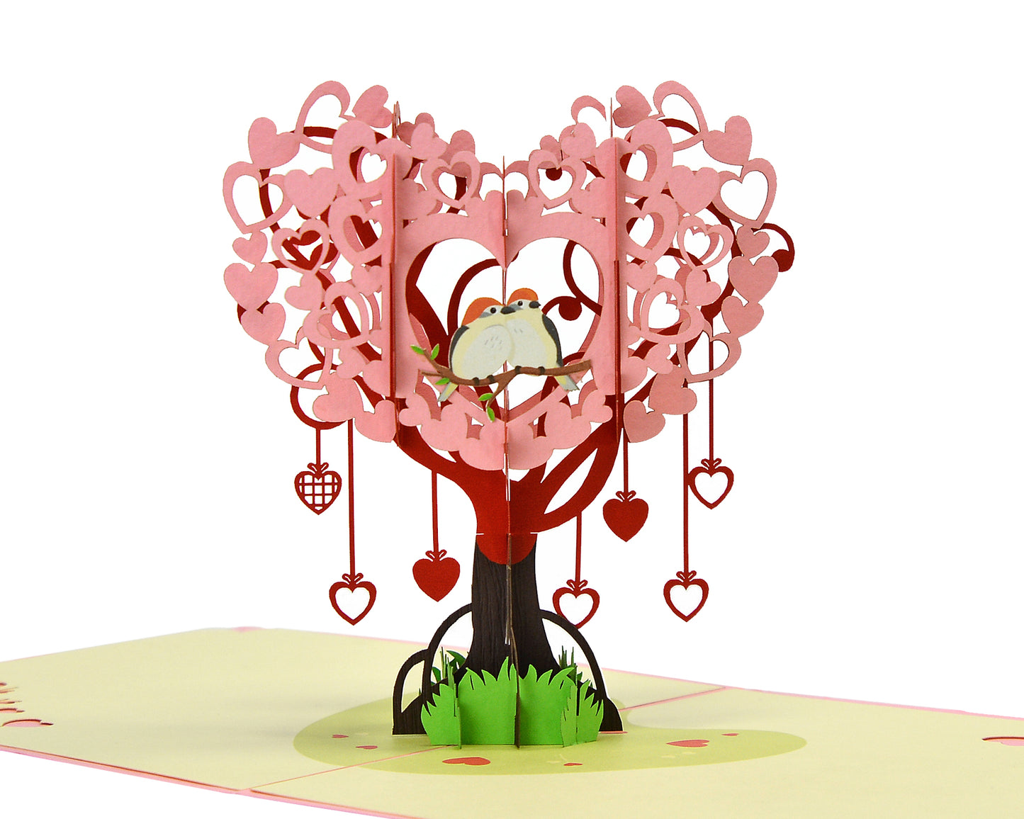 PINK TREE OF LOVE POPUP CARD (15X15CM)