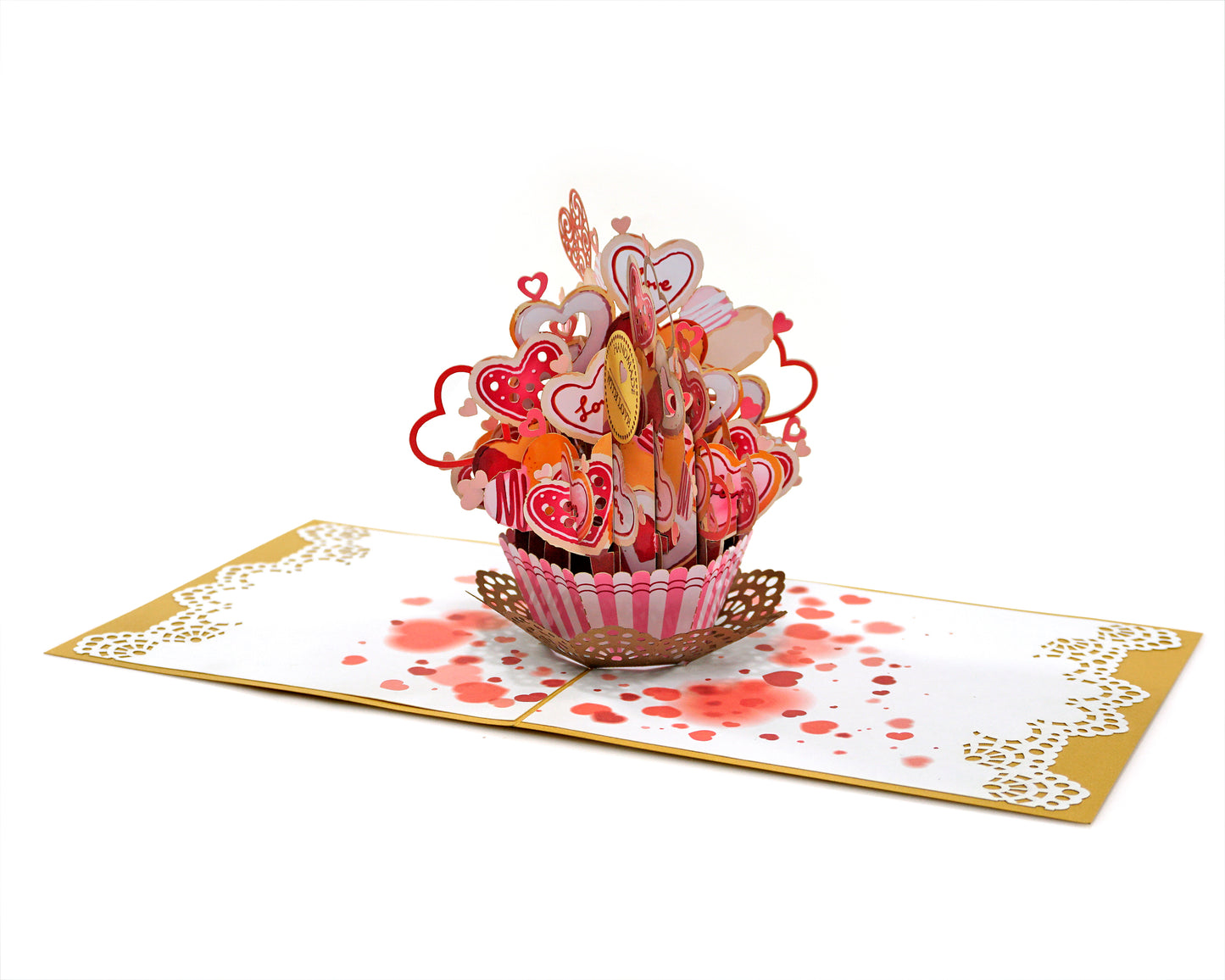 CUPCAKE LOVE POPUP CARD (15X15CM)