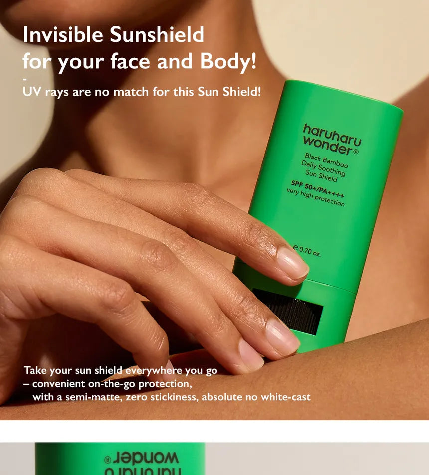 BLACK BAMBOO DAILY SOOTHING SUN SHIELD
