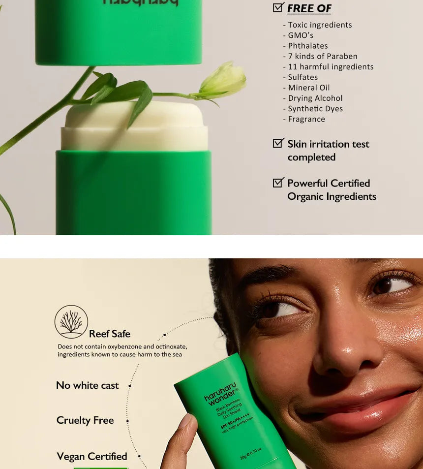 BLACK BAMBOO DAILY SOOTHING SUN SHIELD