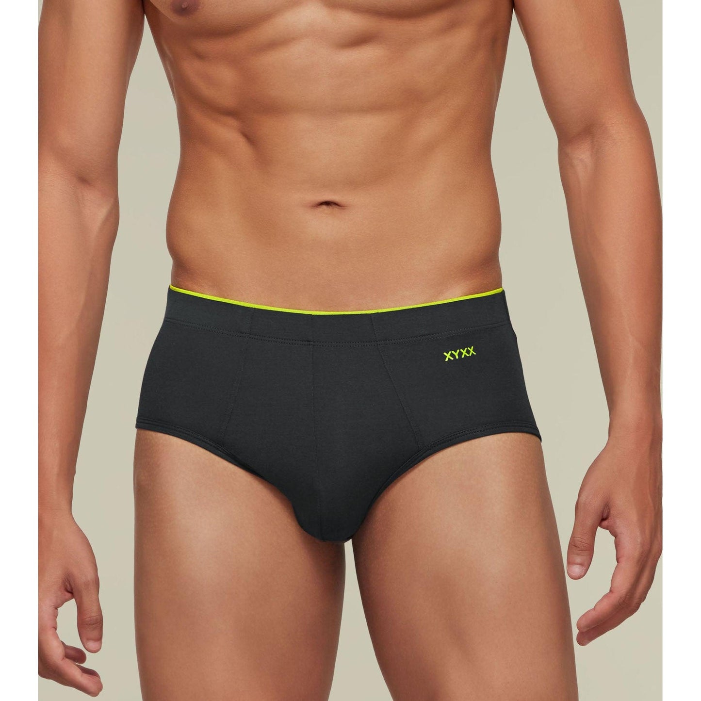 PACK OF 2 TENCEL™ BRIEFS - : UNO GRAPHITE GREY / BLACK KNIGHT