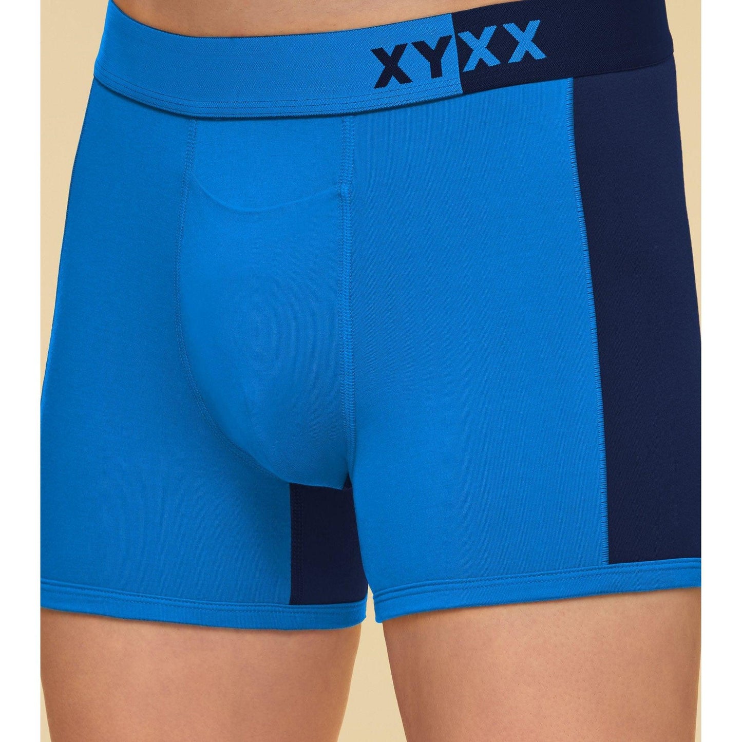 PACK OF 2 TENCEL™ TRUNKS- : DUALIST STEEL MEDALION / BLACK MEETS BLUE