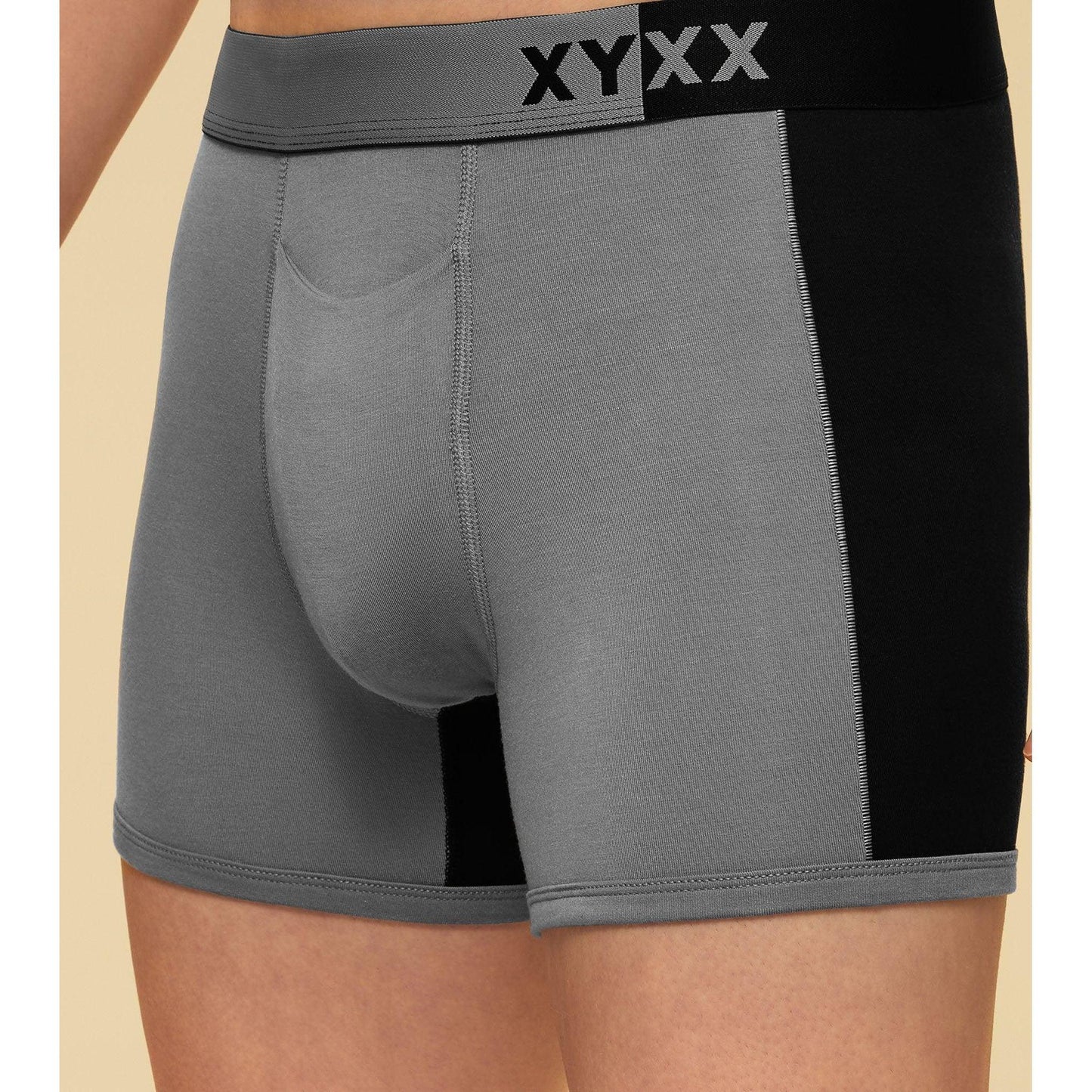 PACK OF 2 TENCEL™ TRUNKS- : DUALIST STEEL MEDALION / BLACK MEETS BLUE