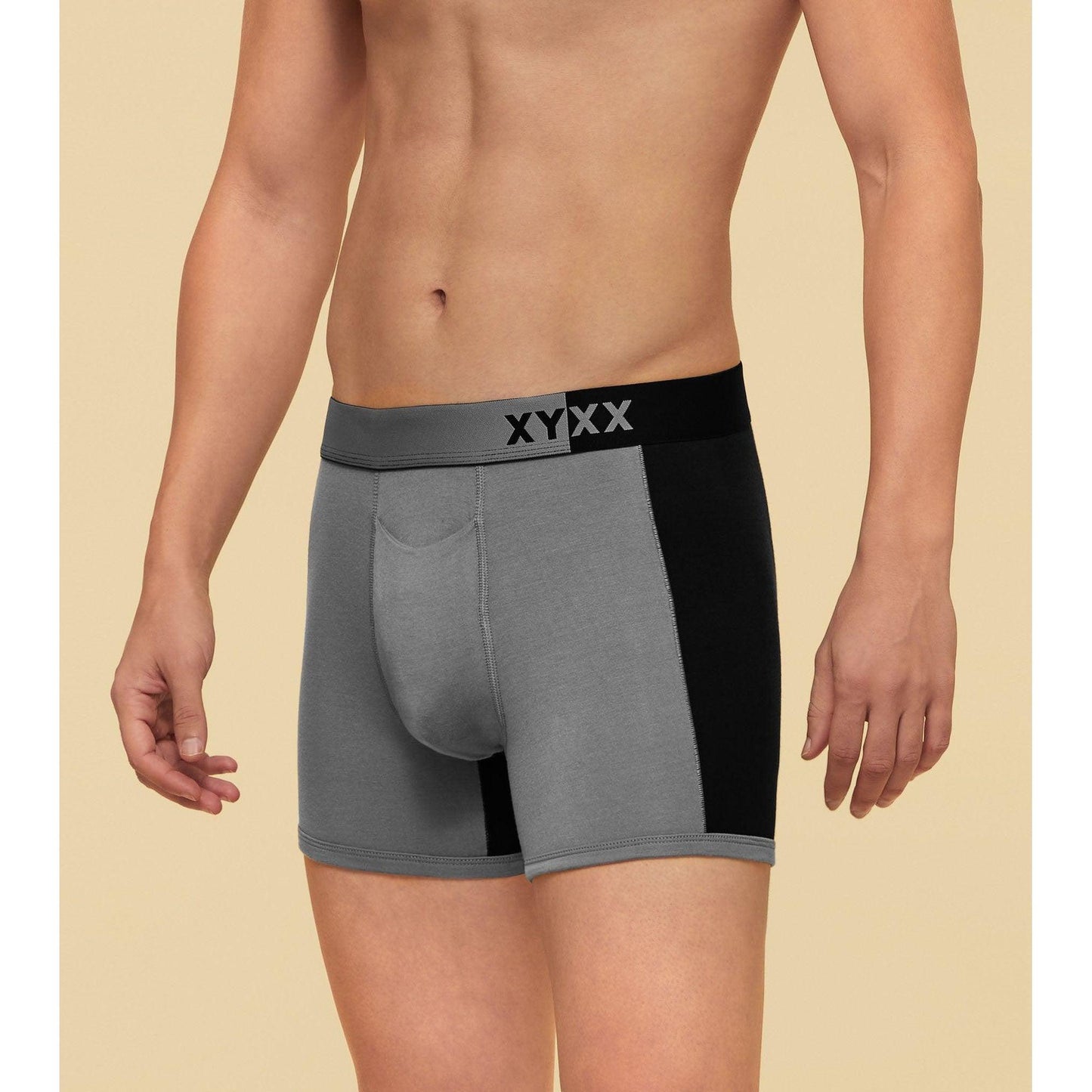 PACK OF 2 TENCEL™ TRUNKS- : DUALIST STEEL MEDALION / BLACK MEETS BLUE
