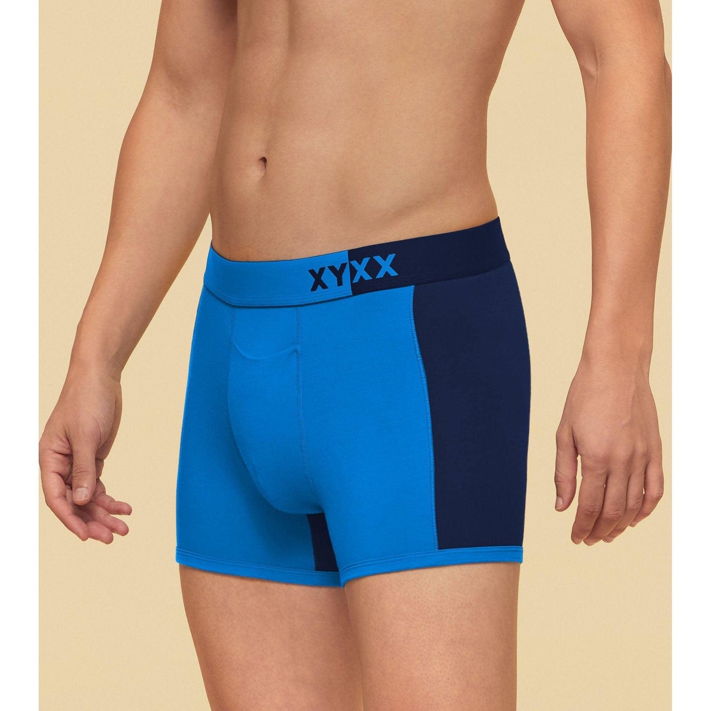 PACK OF 2 TENCEL™ TRUNKS- : DUALIST STEEL MEDALION / BLACK MEETS BLUE