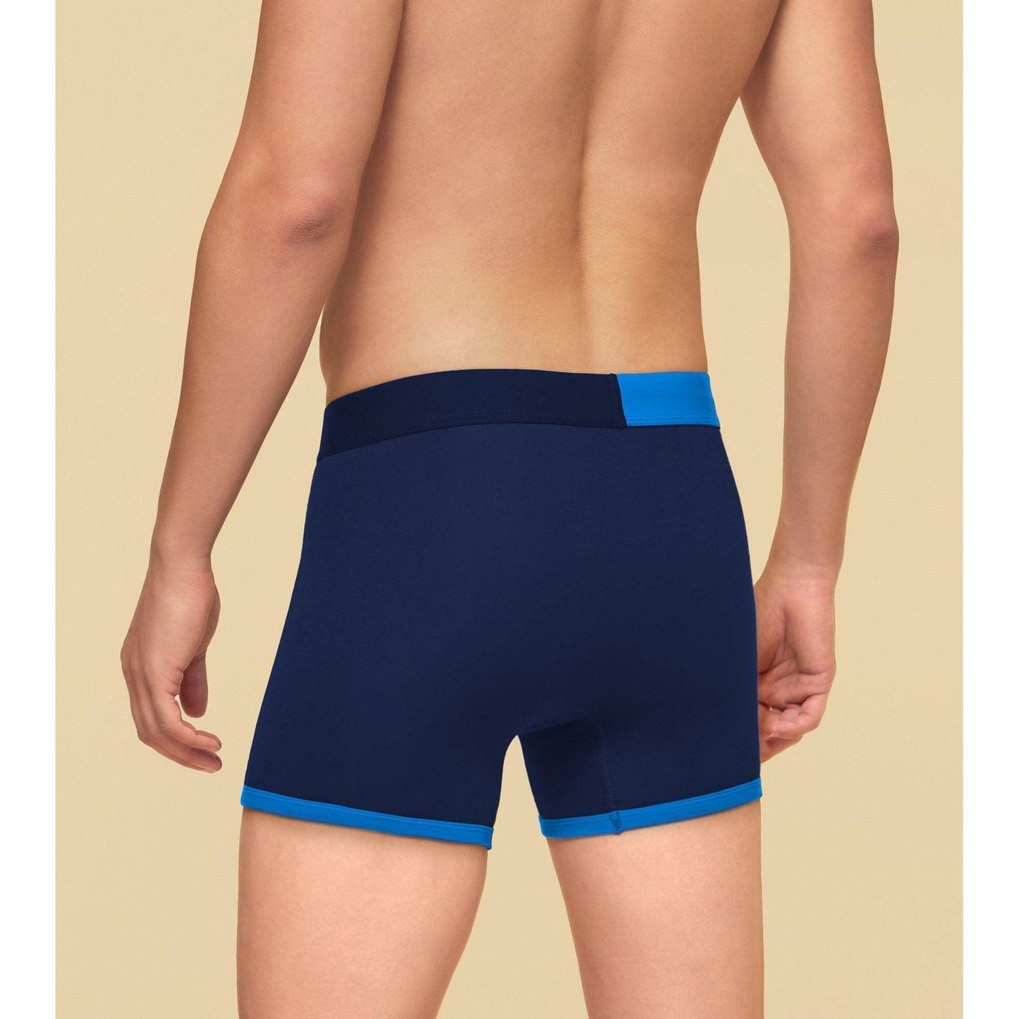 PACK OF 2 TENCEL™ TRUNKS- : DUALIST STEEL MEDALION / BLACK MEETS BLUE
