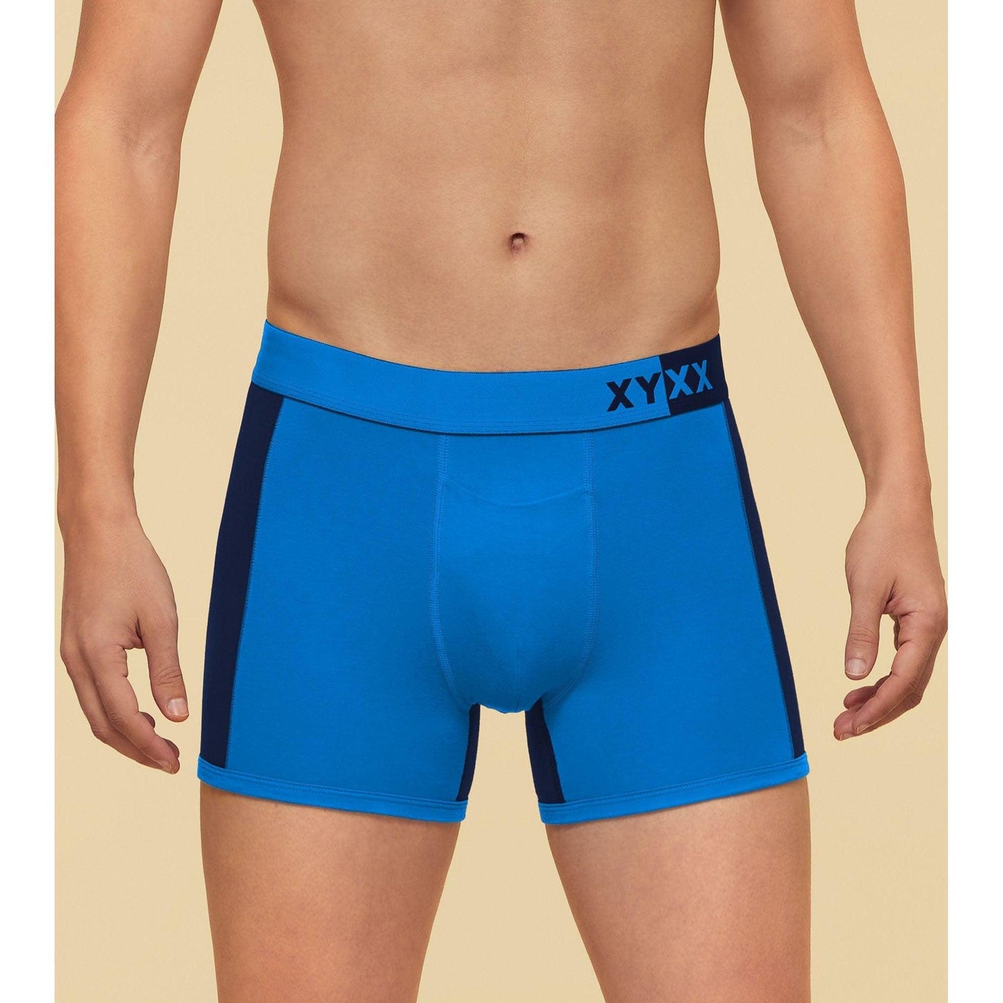 PACK OF 2 TENCEL™ TRUNKS- : DUALIST STEEL MEDALION / BLACK MEETS BLUE