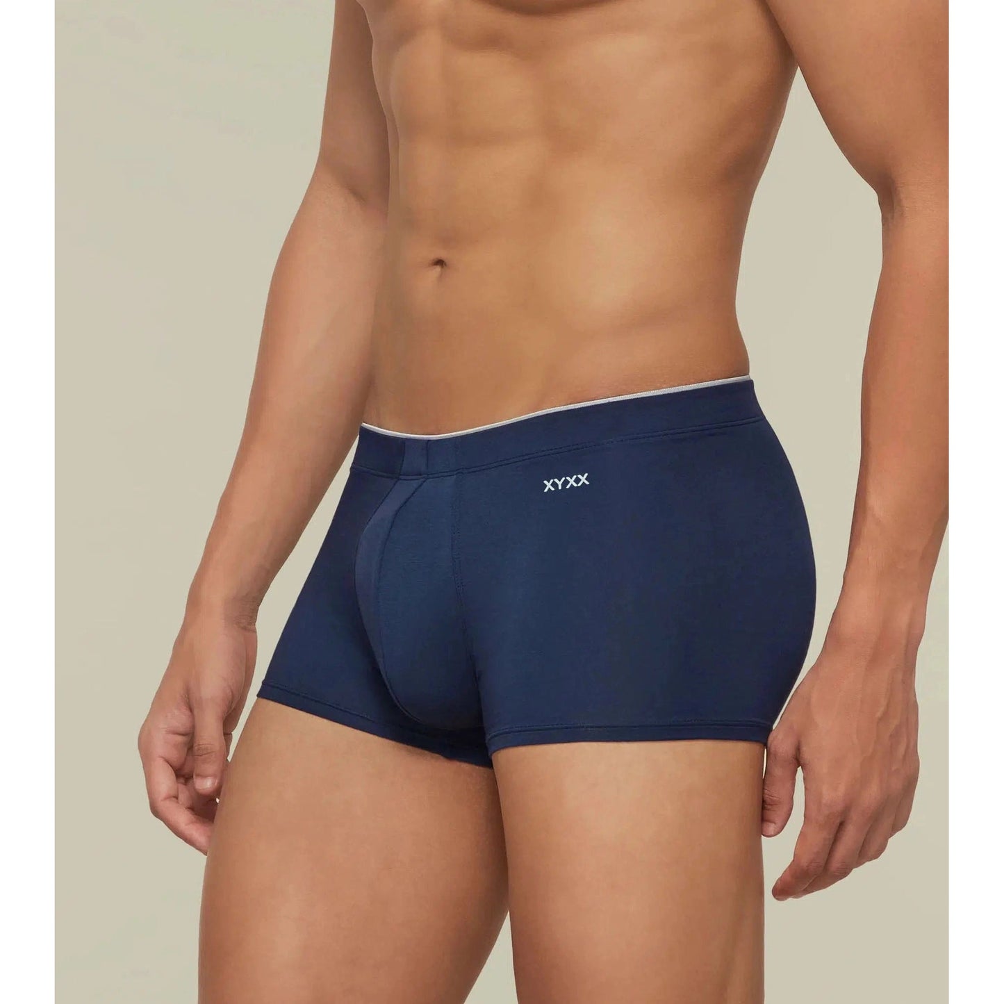 PACK OF 2 TENCEL™ TRUNKS- : UNO ASH GREY / ESTATE BLUE