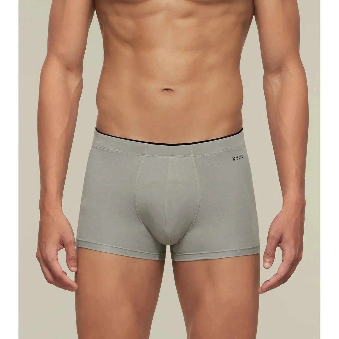 PACK OF 2 TENCEL™ TRUNKS- : UNO ASH GREY / ESTATE BLUE