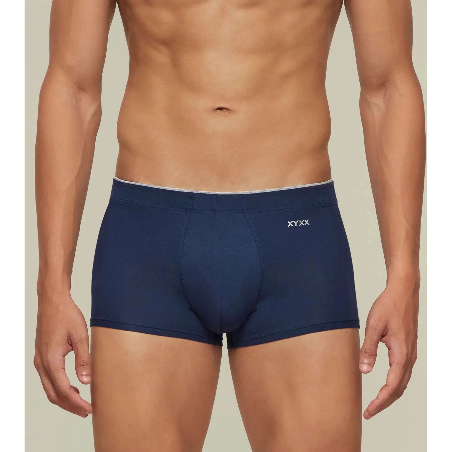 PACK OF 2 TENCEL™ TRUNKS- : UNO ASH GREY / ESTATE BLUE