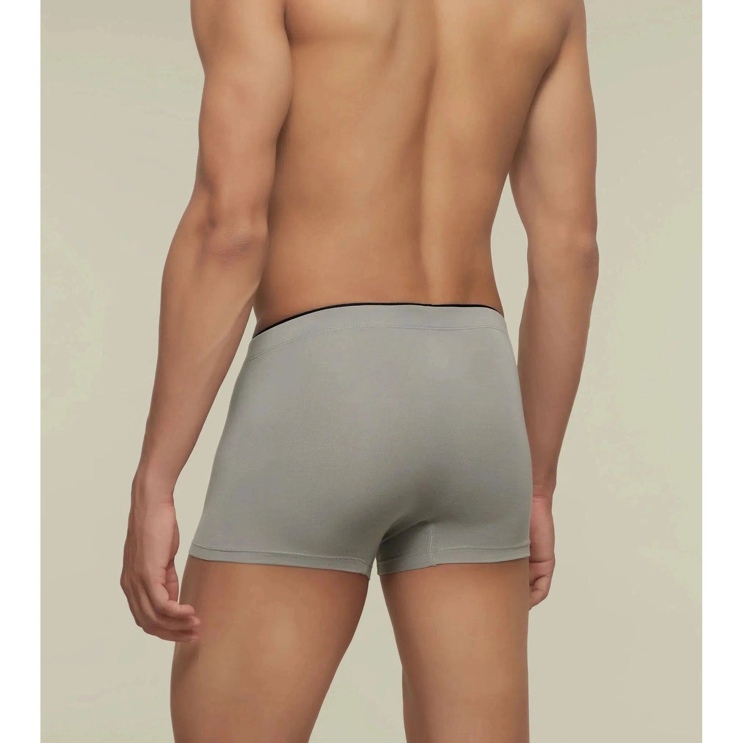 PACK OF 2 TENCEL™ TRUNKS- : UNO ASH GREY / ESTATE BLUE