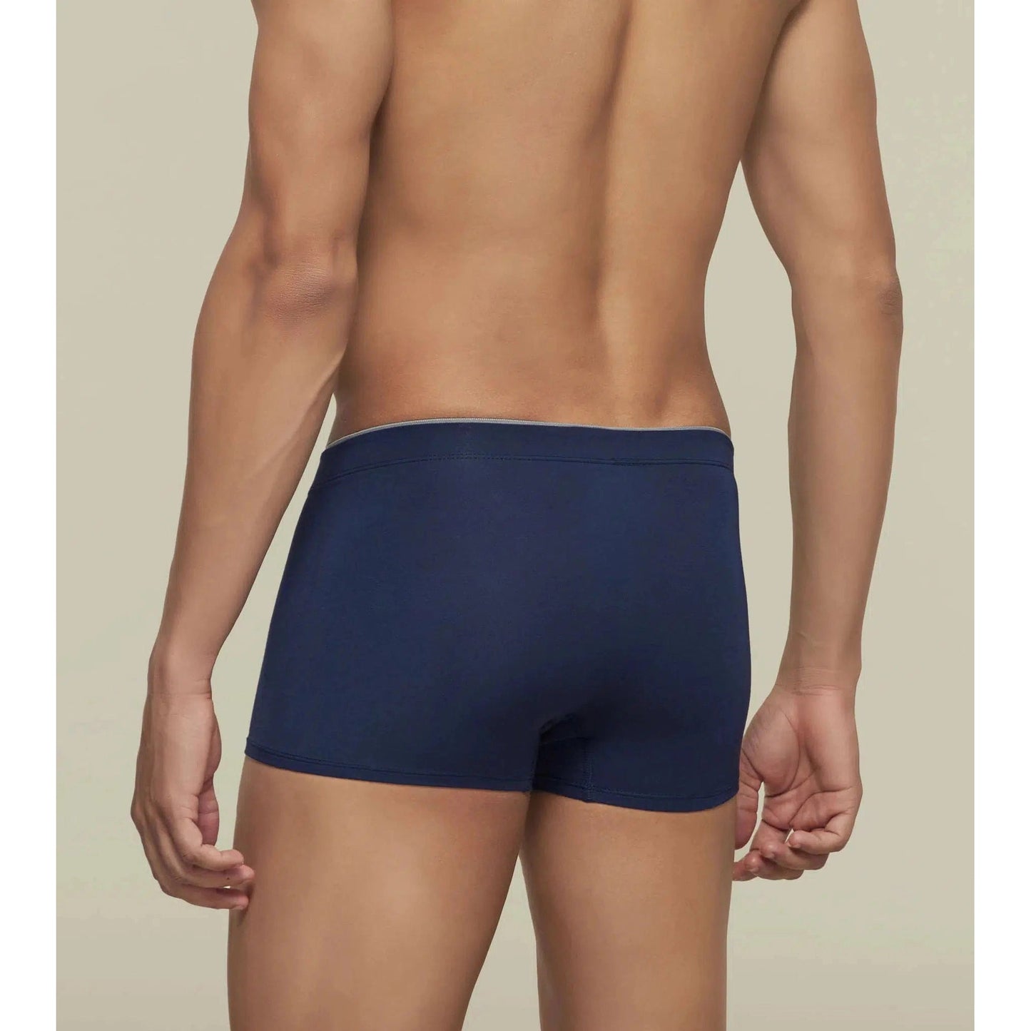 PACK OF 2 TENCEL™ TRUNKS- : UNO ASH GREY / ESTATE BLUE