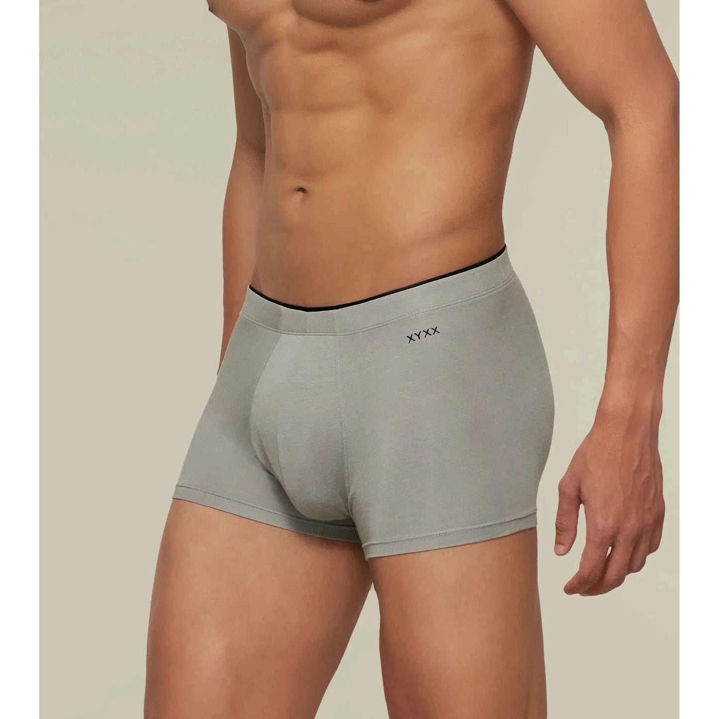 PACK OF 2 TENCEL™ TRUNKS- : UNO ASH GREY / ESTATE BLUE