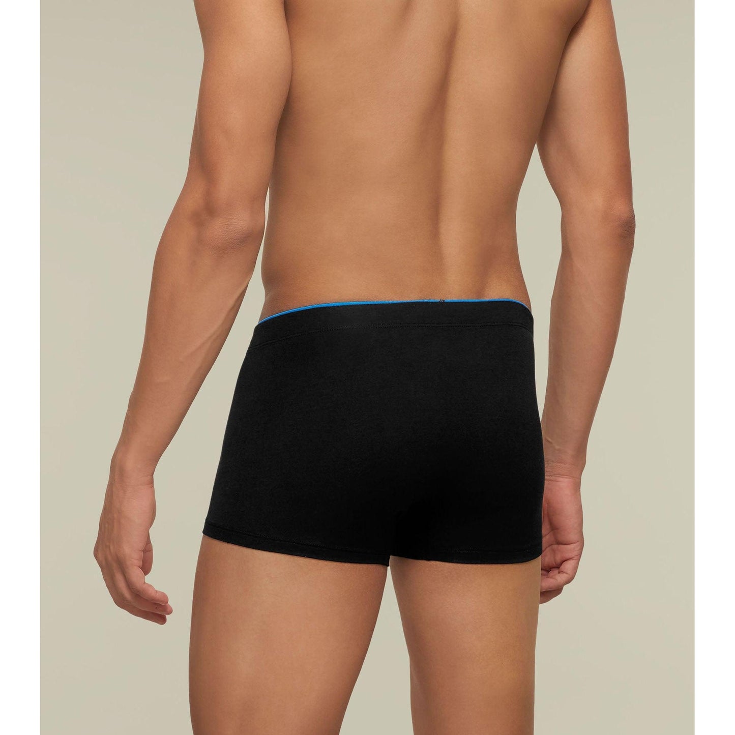 PACK OF 2 TENCEL™ TRUNKS- : UNO COLLECTION GRAPHITE GREY / BLACK KNIGHT